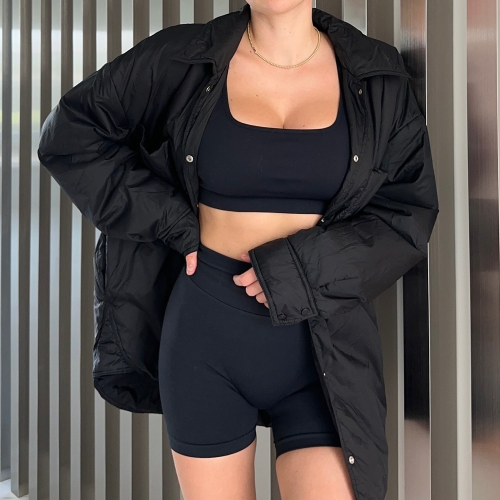 Down Puffer Jacket Snap Button - image 2